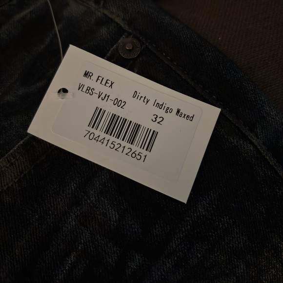Valabasas Dirty Indigo Waxed Jeans – Size 32 – New With Tags - Picture 11 of 11